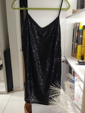 Banana Republic Black Sequin Dress